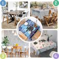 thumbnail image 4 of Camouflage Square Tablecloth 60x60in(152x152cm) – Waterproof Polyester Printed Table Cover, Wrinkle Resistant & Washable for Kitchen Dining Picnic Party Decor, 4 of 6