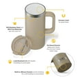 thumbnail image 4 of RTIC 16 oz Ceramic Lined Insulated Road Trip Travel Mug, Leak-Resistant Lid, Beach, 4 of 7