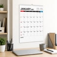 thumbnail image 3 of large wall calendar 12 month 2027, Coil Bound 2027 Wall Calendar with Hanging Hole, Writable Daily Grid Calendar for Tracking Appointments and Important Events, 3 of 7