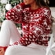 thumbnail image 2 of Suéter de Navidad para mujer, Jersey de punto de manga larga de alce, ropa cálida y gruesa de los años 2000, novedad de invierno, 2023, 2 of 4