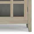 thumbnail image 3 of Simpli Home Artisan 38 inch Wide Solid Wood Transitional Medium Storage Cabinet in Distressed Grey, 3 of 12