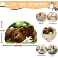 thumbnail image 4 of shiyou-Latch Hook Kits for Adults - DIY Latch Hook Rug Kits for Kids, Crochet Kit for Beginners, Rug Making Kits with Printed Canvas, Gift Packaging. (Dog in Flowers,15x21), 4 of 4