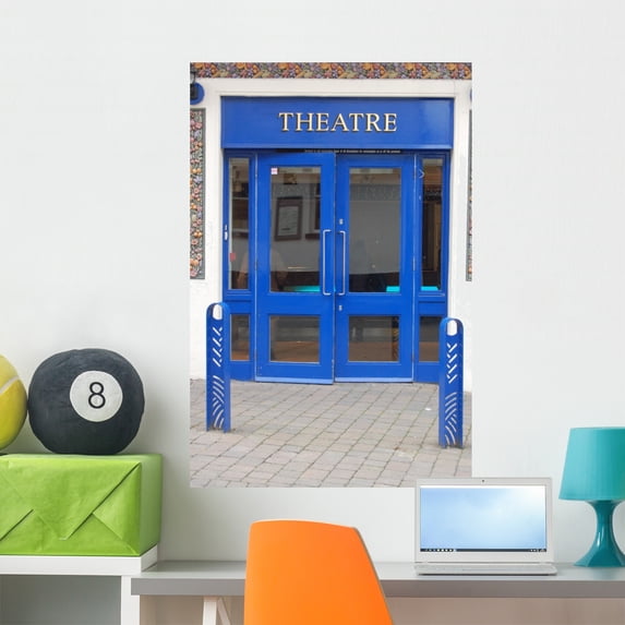 Theatre Entrance Wall Mural by Wallmonkeys Peel and Stick Graphic (36 in H x 24 in W) WM208916