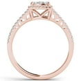 thumbnail image 3 of 1/2 Carat T.W. Diamond Split Shank Cluster Halo 10kt Rose Gold Engagement Ring, 3 of 4