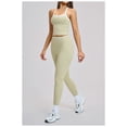 thumbnail image 2 of AEXTO Two Piece Color Block Womens Workout Sets Cross Back Tank Top Matching High Waist Leggings Sets Gym Outfits Activewear, 2 of 5