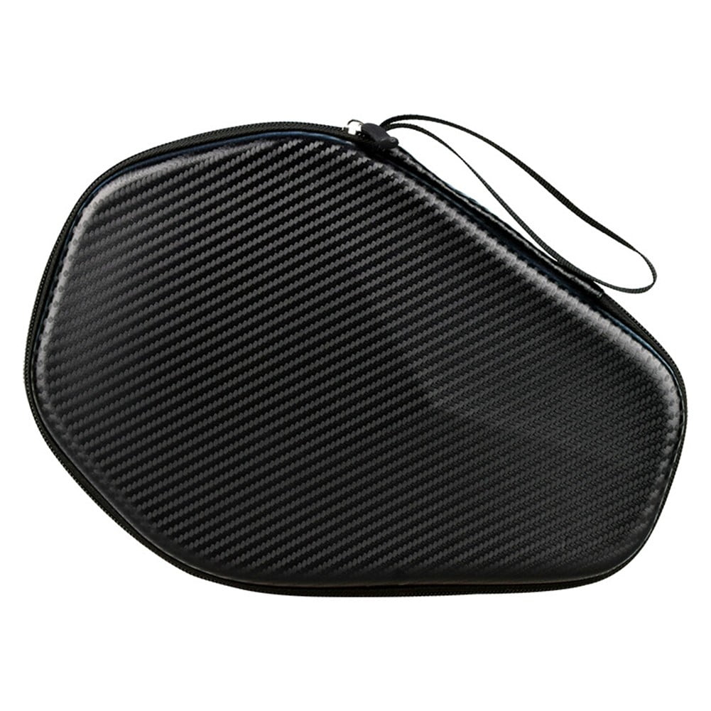 Table Tennis Racket Case Bag Pingpong Paddle Storage Bags Waterproof Portable -Zipper Handbag Table Tennis Accessories Brown Fangkenuo