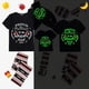 thumbnail image 3 of Pijamas navideños a juego, conjunto luminoso de elfo travieso brillante, 2023, 3 of 3