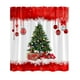 thumbnail image 2 of Waterproof Polyester Shower Curtain with Christmas Ball Candy Cane Branch Design, Holiday Bathroom Decor for Hotels and Home Use, Extra Long Fabric Liner with Reinforced Hanging Holes, 2 of 6