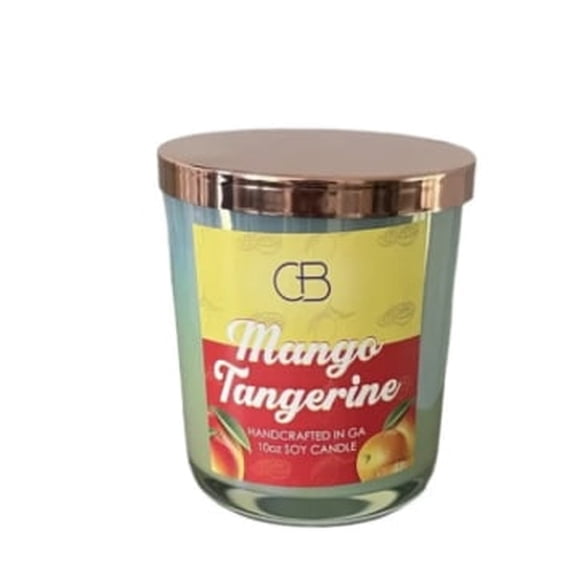 Cocobella Mango Tangerine Scented Candle with Burn Time