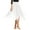 White, variant on Yartina Women's 13 Panel Chiffon Adult Belly Dance Skirt Asymmetric Side Split Skirt Black One_Size
