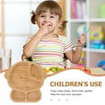 thumbnail image 2 of Miangastore Divided Plate Wood Dinner Plate Food Serving Tray Serving Platter Soup Plate Tray, 2 of 8