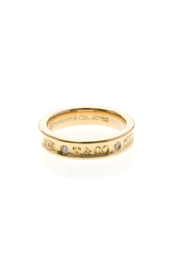 Pre-Owned Tiffany 1837 T&Co Diamond Ring Pink Gold (18K) Fashion Diamond Band Ring Pink Gold