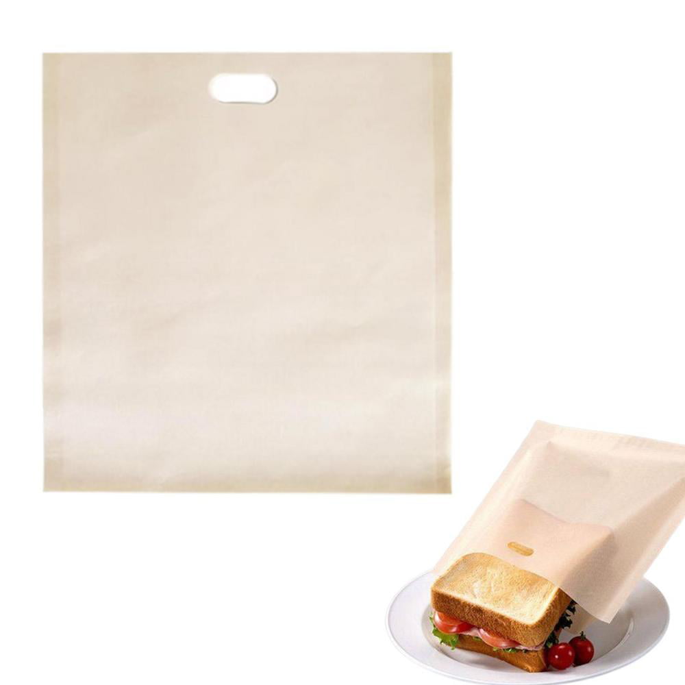 2PCS Non-stick reusable toaster bag - Toaster sandwich bag Grilled Cheese  Toaster bag Reusable food bag - fiberglass heat resistant toaster bag for grilled  cheese sandwiches