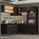 thumbnail image 2 of Madesa Gabinete de Cocina Integral Completa de Esquinero 402 cm Reims Negro 01, 2 of 8