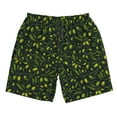 thumbnail image 5 of Goofa Green Branch Olive Printed Mens Swim Trunks Summer Quick Dry Short Beach Swimwear Bathing Suits-, 5 of 9