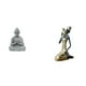 thumbnail image 1 of Escultura de Buda Sun Wukong y dama tribal africana de resina, colección artística para decoración elegante del hogar y el jardín., 1 of 8