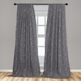 thumbnail image 5 of Ambesonne Space Curtains, Asteroid Surface Crater, Pair of 28"x84", Dimgrey, 5 of 5