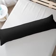 thumbnail image 5 of Lorviah Satin Body Pillowcase, Ultra Soft & Breathable 20"x54" Cover for Hair & Skin, Hypoallergenic, Hidden Zipper Closure, Black, 5 of 5