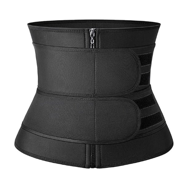 Cinturón moldeador de cintura con cremallera doble para mujer, corsé moldeador de cintura, cinturón deportivo para fitness