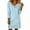 Light Blue, variant on Long Sleeve Dress for Women Summer Cowl Neck Elegant Wedding Dress Vacation Casual Dresses for Women White XL