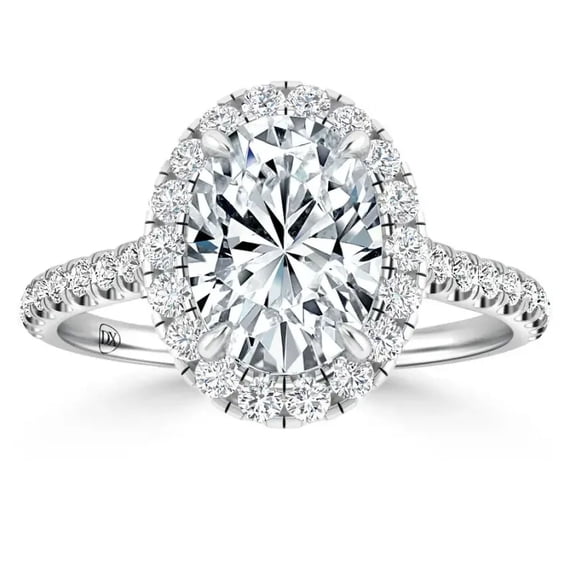 1 Carat Oval Cut Lab Grown Diamond Solitaire Engagement Ring in 10K Gold | Valentine Day Gift | IGI Certified