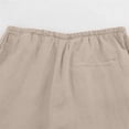 thumbnail image 6 of FUNUONY Womens Wide Leg Pants Casual Palazzo Flowy Pleated Trouser Woman Elastic High Waisted Loose Fit Lounge Pant Comfy 2025 Linen Pants Cotton Baggy Long Trousers with Pockets Khaki M, 6 of 9
