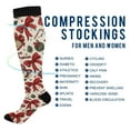 thumbnail image 4 of joogoo Vintage Christmas Bow Gifts Socks Women Men Knee High Sock, 4 of 8