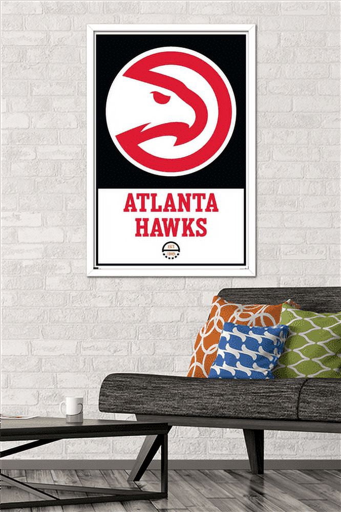 NBA Atlanta Hawks - Logo 21 Wall Poster, 22.375" x 34", Framed