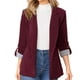 thumbnail image 2 of Chaqueta De Oficina De Trabajo De Manga Larga Con Frente Abierto Casual Para Mujer Blazer, 2 of 7