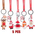 thumbnail image 1 of uds. De llaveros de dibujos animados con temática navideña, colgante de llavero de Navidad suave de PVC creativo para regalos de fiesta de Navidad, regalos de vacaciones Ormromra FLD-3700, 1 of 8