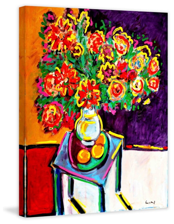 Marmont Hill "Bouquet Rouge" by Wayne Ensrud Painting Print on Canvas
