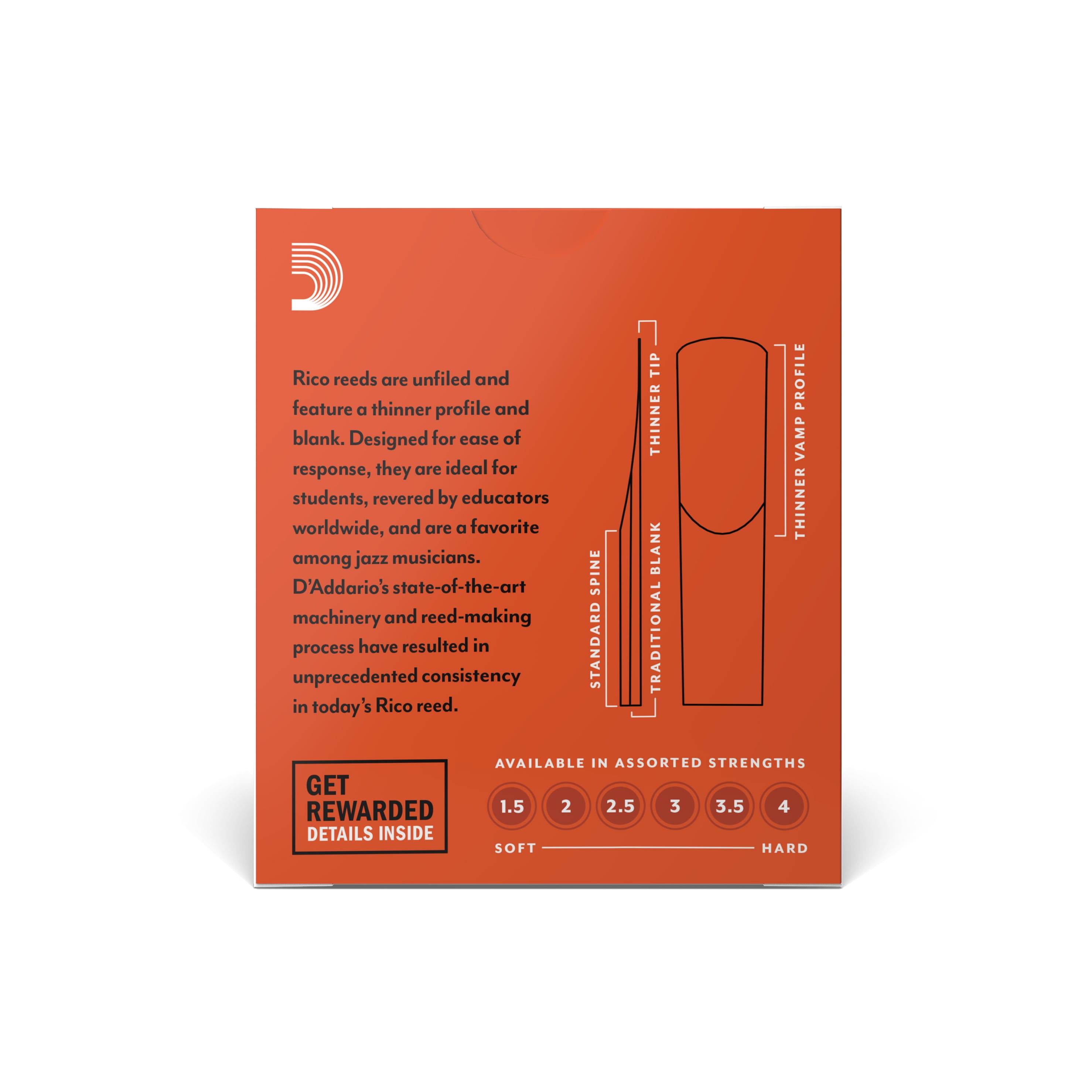 Rico Soprano Saxophone Reeds, Box of 10 2