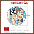 thumbnail image 2 of Defioc Bluey for Christmas Tree Skirt Snowman Xmas Tree Skirt Farmhouse Christmas Decorations Tree Mat for Holiday Party Decor-36", 2 of 6