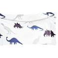 thumbnail image 3 of 6-Piece Dinosaur White Royal Blue Print Design Bed in a Bag, Twin, 3 of 4