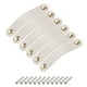 thumbnail image 1 of Uxcell 6 Paquetes Tiradores de Cajón de Cuero con Tornillos, Crema/Oro (Espaciado de Agujeros: 96 mm), 1 of 5