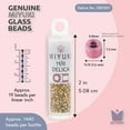thumbnail image 3 of Miyuki Delica Seed Beads – Size 11/0 (1.6 mm), DB0501, Gold-Iris-Color, 7.2 g, Approx. 1440 Beads, 3 of 7