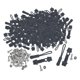 thumbnail image 5 of Kit de reparación de cremalleras de 200 piezas. Cabezales de cremallera extraíbles. No requiere costura. Gris oscuro, 5 of 9