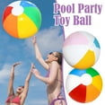 thumbnail image 4 of SSKFHGI Glossy Panel Inflatable Beach Ball Large Summer Holiday Party Swimming, 4 of 7