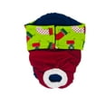 thumbnail image 1 of Barkertime Green Christmas Stocking on Red Waterproof Premium Dog Diaper - Made in USA, 1 of 6