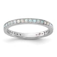 thumbnail image 3 of Auriga Fine Jewelry 925 Sterling Silver Created Opal Ring for Women Size 7, 3 of 6