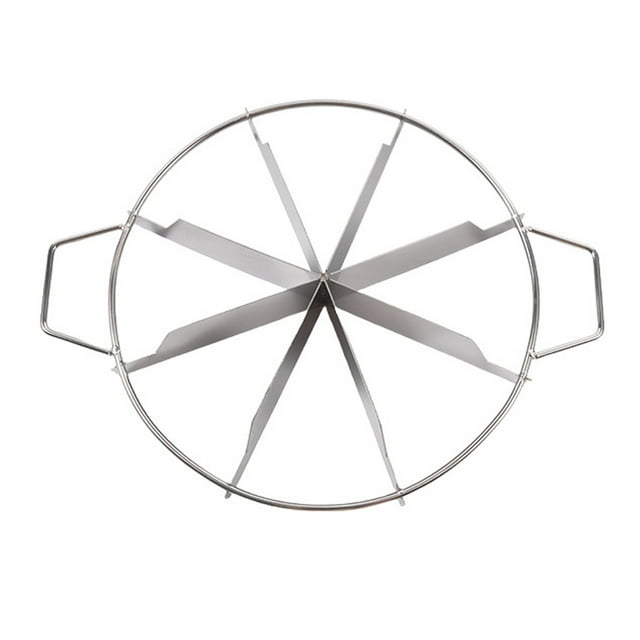 Inteprter Molde de acero inoxidable para cortar pasteles, herramienta de precisión para prensar pizzas y hacer porciones de pan y pastel. Cocina y Comedor do