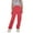 Red, variant on Ltctricy Girls' Cargo Joggers Children Lightweight Elastic Waist Pull on Cinch Bottom Sweatpants Casual Athletic Pants(White,13-14 Years)