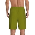 thumbnail image 3 of Easygdp Olive Men's Short Pajama Pants, Sleep Shorts, Household Pants, Casual Pants with Pockets - 4X-Large, 3 of 9