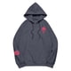 thumbnail image 5 of Sudadera con capucha Pink Palm Puff Gotyou Rosa 2024 Preppy Casual Linda Gris oscuro XL, 5 of 6