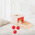 thumbnail image 2 of figatia Montessori Infant Box Object Permanence Box for Infant Boys Girls Birthday 3 Balls, 2 of 4