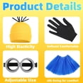 thumbnail image 5 of Women's holiday outfit set (including goggles/beanie/dress/suspenders/gloves) suitable for various occasions, holiday parties, and clothing accessories., 5 of 7