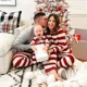 thumbnail image 2 of Ropa de Feliz Año Nuevo 2025 Conjunto de pijamas a juego para madre, padre e hijos para familia/parejas Pijamas navideños suaves Look familiar, 2 of 5