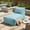 Teal, variant on Christopher Knight Home 48" Outdoor Bean Bag Lounge Chair, Plush Foam Filled, Patio Garden Seating, Teal