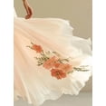 thumbnail image 5 of ZOELNIC Women's Floral Maxi Dress Flowy V Neck Empire Waist Summer Wedding Guest Party Casual Chiffon Dress, S, 5 of 6
