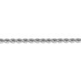 thumbnail image 3 of 14k White Gold 4mm Solid Plain Rope Chain w/ Lobster Clasp 18", 3 of 5